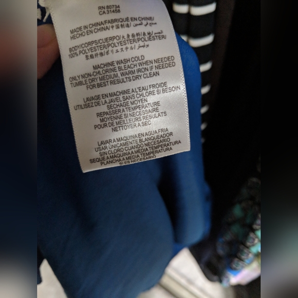 BCBGMaxAzria Tiered Dress in Blue - Picture 6 of 7